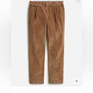 NWT Men’s J CREW Single-pleat 10-Wale Corduroy Pant, 34 x 30